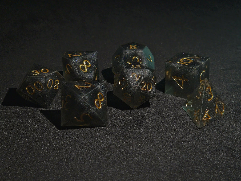 Shadow 7 piece dice set